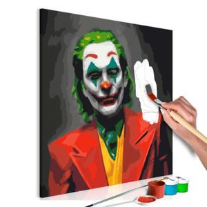 OBRAZ MALOVÁNÍ PODLE ČÍSEL BAREVNÝ JOKER - JOKER - MALOVÁNÍ PODLE ČÍSEL