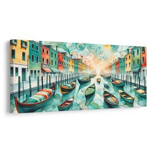 OBRAZ BENÁTSKÝ KANÁL PLNÝ ŽIVOTA A BAREV - PICTURES OF CITIES - PICTURES