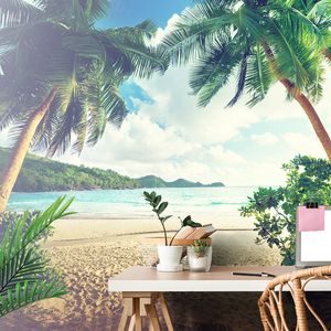 FOTOTAPET AUTOADEZIV APUS DE SOARE PE INSULA SEYCHELLES - TAPETURI - 🔥 REDUCERE TOTALÃ 🔥