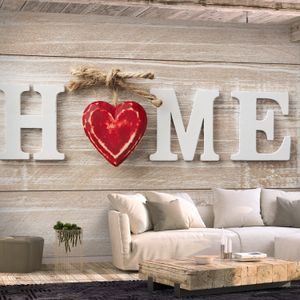 Öntapadó tapéta otthoni szív - Home Heart