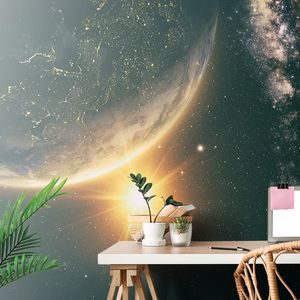 CARTA DA PARATI – VISTA DALLO SPAZIO - CARTA DA PARATI SPAZIO E STELLE - CARTA DA PARATI