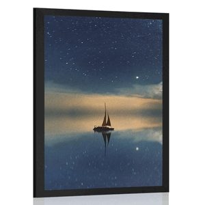 ПЛАКАТ – ЛОДКА В МОРЕТО - ПРИРОДА - ПЛАКАТИ