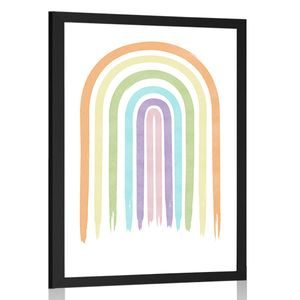 POSTER CURCUBEU PASTELAT MID-CENTURY - MOTIVE DIN ATELIERUL NOSTRU - POSTERE