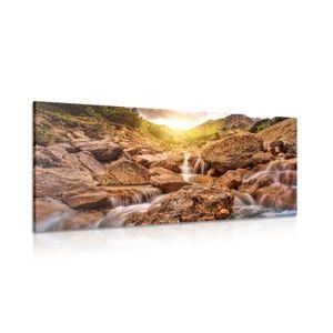 TABLEAU SUR TOILE – CASCADES DE HAUTE MONTAGNE - TABLEAUX DE CASCADES - TABLEAUX