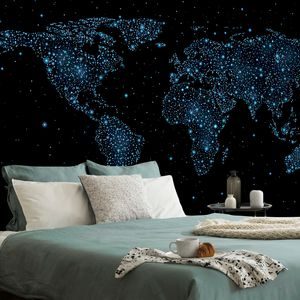 WALLPAPER WORLD MAP WITH NIGHT SKY - WALLPAPERS MAPS - WALLPAPERS