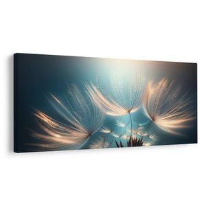 WANDBILD TRAUMHAFTE LÖWENZAHNTROPFEN - BILDER LÖWENZAHN - BILDER