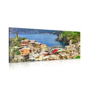 CANVAS PRINT COAST OF ITALY - PICTURES OF NATURE AND LANDSCAPE - PICTURES