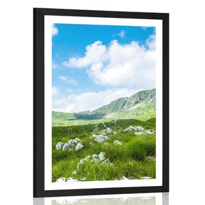 POSTER MIT PASSEPARTOUT TAL IN MONTENEGRO - NATUR - POSTER