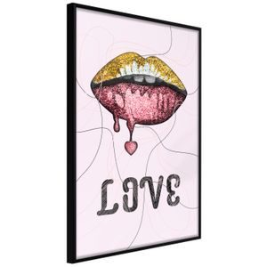 POSTER - LIP GLOSS AND LOVE - LOVE - PLAKATI