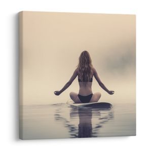 WANDBILD RUHIGE MORGEN AM SEE - WANDBILDER FRAUEN - BILDER