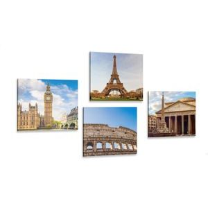 CANVAS PRINT SET FOR TRAVEL ENTHUSIASTS - SET OF PICTURES - PICTURES