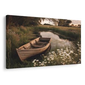 КАРТИНА НА ПЛАТНО – ЕСЕННО СПОКОЙСТВИЕ КРАЙ ЕЗЕРОТО - КАРТИНИ НА ЕЗЕРОТО - КАРТИНИ