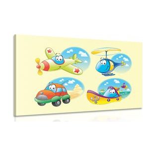 CANVAS PRINT TRIP TO THE SUN - CHILDRENS PICTURES - PICTURES