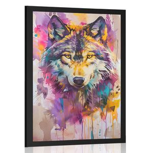 PLAKAT VUKA POPUT SLIKE NA PLATNU - VUKOVI - PLAKATI