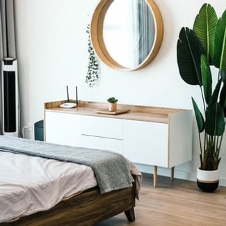 moderný štýl bývania v spálni