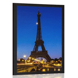 Plagát Eiffelova veža v noci