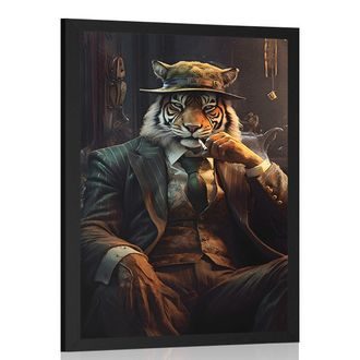 PLAKAT ŽIVALSKI GANGSTER TIGER - ŽIVALSKI GANGSTERJI - PLAKATI