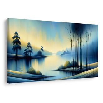 OBRAZ KLIDNÉ JEZERO V MODRÉ - OBRAZY JEZERA - OBRAZY