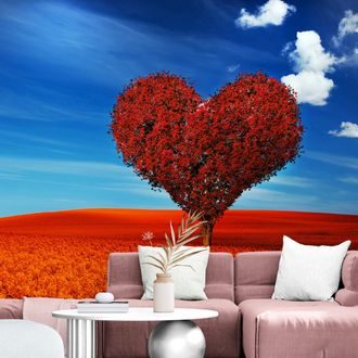 SELF ADHESIVE WALLPAPER BEAUTIFUL HEART-SHAPED TREE - SELF-ADHESIVE WALLPAPERS - WALLPAPERS