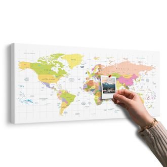 SLIKA NA PLUTU KARTA NA BIJELOJ POZADINI - SLIKE NA PLUTU - SLIKE