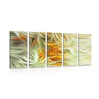 5-PIECE CANVAS PRINT SEA BUCKTHORN - PICTURES FLOWERS - PICTURES