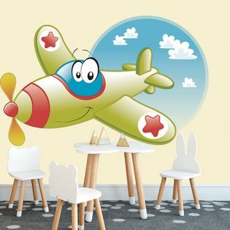 SELF ADHESIVE WALLPAPER FEARLESS AIRPLANE - SELF-ADHESIVE WALLPAPERS - WALLPAPERS