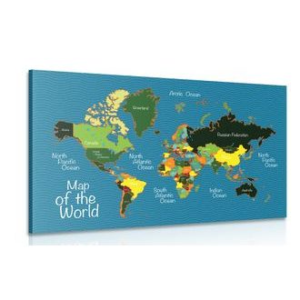 OBRAZ STYLOVÁ MAPA - OBRAZY MAPY - OBRAZY