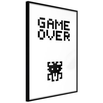 Plagát s nápisom - Game Over