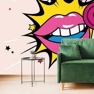 SELF ADHESIVE WALLPAPER SWEET POP ART LOLLIPOP - SELF-ADHESIVE WALLPAPERS - WALLPAPERS