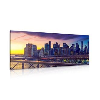 CANVAS PRINT BUSY CITY - PICTURES OF CITIES - PICTURES