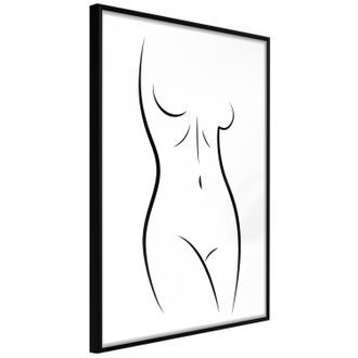 Plakát minimalistické křivky - Minimalist Nude