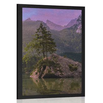 FRAMED POSTER VIEW OF THE MOUNTAIN LANDSCAPE - NATURE - POSTERS