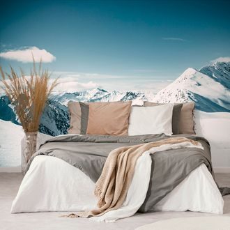 WALL MURAL SNOWY MOUNTAINS - WALLPAPERS NATURE - WALLPAPERS