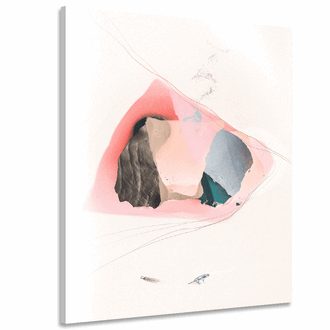 WANDBILD ABSTRAKTION IN DEN ARMEN DER NATUR - ABSTRAKTE BILDER - BILDER