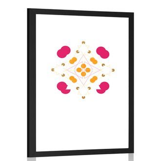 PLAKÁT S PASPARTOU A ZAJÍMAVÝMI VZORY - MOTIVY Z NAŠÍ DÍLNY - PLAKÁTY