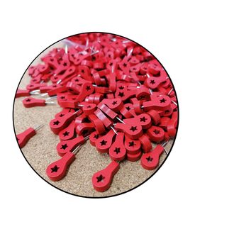 PLACE-MARKING CLIPS (10 PCS.) - PUSHPINS - PICTURES