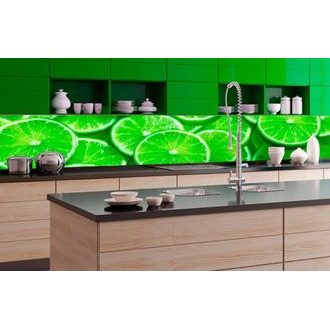 SELF ADHESIVE PHOTO WALLPAPER FOR KITCHEN FRESH LIME - WALLPAPERS