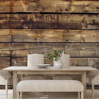 TAPETA MODERNÍ IMITACE DŘEVA V HNĚDÉM - TAPETY - TOTÁLNÍ VÝPRODEJ 🔥