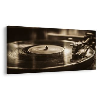 OBRAZ VINTAGE GRAMOFONOVÁ DESKA - HUDEBNÍ OBRAZY - PICTURES