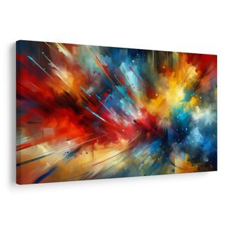 WANDBILD EXPLOSION BUNTER ENERGIE - WANDBILDER ABSTRAKTE FORMEN - BILDER