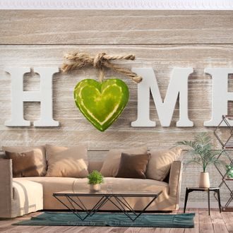 Samoljepljiva foto tapeta - Home Heart (Green)
