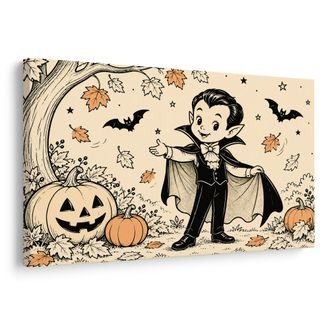 OBRAZ MALÝ UPÍREK S DÝNĚMI - HALLOWEENSKÉ A HOROROVÉ OBRAZY - OBRAZY