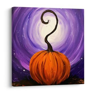 OBRAZ ORANŽOVÁ DÝNĚ VE VÍRU - HALLOWEENSKÉ A HOROROVÉ OBRAZY - OBRAZY