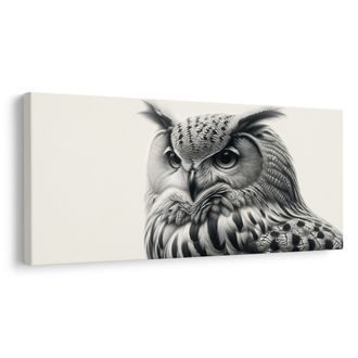OBRAZ MAJESTÁTNÍ SOVA - OBRAZY PTÁCI - OBRAZY