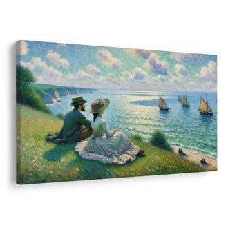 OBRAZ ROMANTICKÝ VÝHLED NA MOŘE - OBRAZY MOŘE A PLÁŽ - OBRAZY