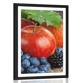 POSTER WITH MOUNT AUTUMN HARVEST - WITH A KITCHEN MOTIF - POSTERS