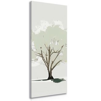 CANVAS PRINT GREEN TREE CROWN - PICTURES OF TREES AND LEAVES - PICTURES