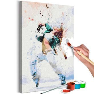 Picture painting by numbers modern dancer