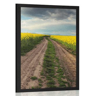 POSTER SUNSET OVER A FIELD IN SLOVAKIA - NATURE - POSTERS