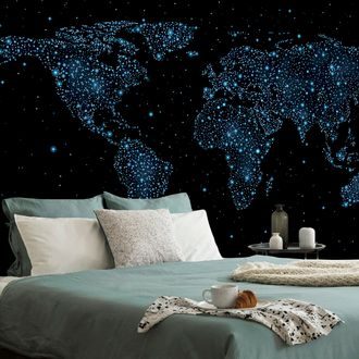 WALLPAPER WORLD MAP WITH NIGHT SKY - WALLPAPERS MAPS - WALLPAPERS